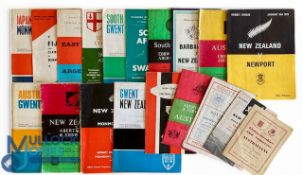 1947-1976 Tourists to Wales & England Rugby Programmes (25): Third bargain bundle chance,