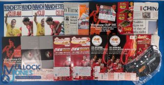 2005 Manchester United Vodaphone Cup Asia Tour Programmes, tickets, newspapers, memorabilia, plus