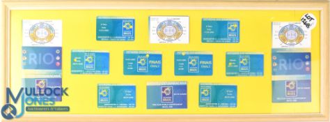 2000 FIFA Club World Championship Brazil framed collection of tickets - Manchester United Interest