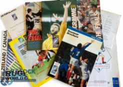 1987 & 1991 RWC Rugby Programmes etc Selection (11): 1987: All three of the substantial A4 issues