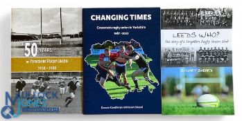 Recent S Sheard Yorkshire Area Rugby Volume Trio (3): Three from this prolific local writer/