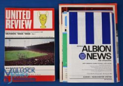 1968/69 Manchester Utd complete season home programmes nos. 1-31 (less no. 19 Leicester City