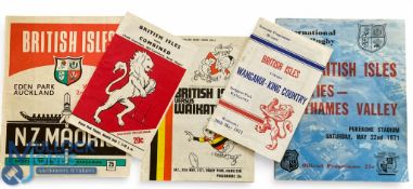 1971 British & I Lions in NZ Rugby Programmes (5): v Counties-Thames Valley, Wanganui-King