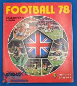 1978 Panini Football Sticker Book, a complete album, in good condition. Slight creases to covers