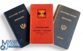 All 3 Forsyth's Scottish Rugby Memories Volumes (3): The full trio of neat, slim, hardbound vols