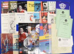 Collection of a variety of football programmes 1961 Football League v F L of Ireland (at Eastville),
