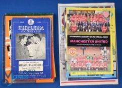Selection of Manchester Utd away match programmes 1949/50 Chelsea (FAC), 1961/62 Spurs (FAC s/f),