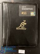 2011 Wallaby Scott Higginbotham's Official ARU Rugby Filofax: The player's substantial black leather