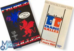 1977/1981 France v Wales Rugby Programmes (2): The Parc des Princes, Paris issues for the Welsh