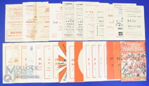Wales Trials Rugby Programmes (34): Final trials, 1947, 53 and 57, both poor, 59, 65, 66, 67,