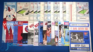 Selection of Aston Villa home match programmes 1948/49 Wolves/Burnley reserves double issue, 1950/51