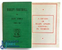 1959 Pair of Less Usual Rugby Histories (2): Hardback with d/j, Rugby in East Africa, 1909-59; s/