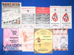Selection of Bohemians FC home match programmes 1947/48 Shelbourne, 1950/51 Dundalk, 1953/54 WBA (