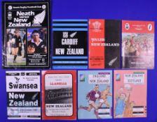 NZ in the UK Rugby Programmes (8): NZ v Wales XV 1974, v Llanelli 80 and 89, Cardiff 72, Swansea and
