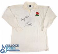 1988-92 Brian Moore's Signed England Rugby Jersey: Nike large 44