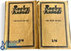 Rugby Football Annuals (2): 1938-9 & 1939-40: Both softbacks. G/VG