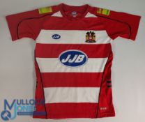 2006-2007 Wigan Warriors Rugby Match Prepared Shirt No.12 Fletcher