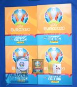 2020 Panini Euro Sticker Album, two complete albums, two empty albums, a swap tin an unopened packet