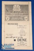 Pre-War 1934/1935 Newcastle Utd v Blackpool Div. 2 match programme 12 September 1934; fair/good
