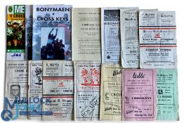 1953-2000 Cross Keys RFC Away Rugby Programmes (14): Nice choice of often-scarce issues from those