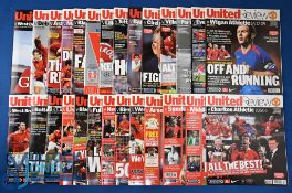 2005/06 Manchester Utd complete home league season programmes (19) including WBA (Farewell to George