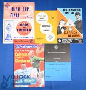Selection of Irish Cup Final programmes 1960 Ards v Linfield, 1973 Glentoran v Linfield, 1984