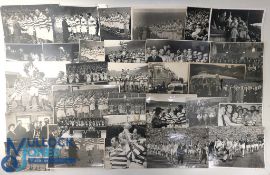 1940-60 Wigan Rugby League Press Photographs: a selection of action cup team b&w photographs, a good