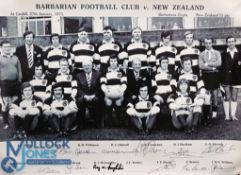 1973 Baabaas v NZ Team Photo Print Hand signed by 12/15 of the side: Glossy 16