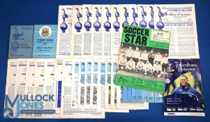 Selection of Tottenham Hotspur home match programmes 1951/52 Manchester Utd (champions), 1953/54