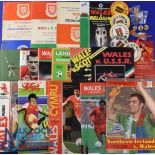 Quantity of Welsh International Football Programmes mainly 2000s (#110) - includes a small selection