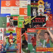 Quantity of Welsh International Football Programmes mainly 2000s (#110) - includes a small selection