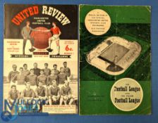1962-63 Manchester United v West Bromwich Albion Football Programme, Dennis Law Debut 18th August