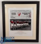 Manchester United Football Print - The Busby Babes Photocall, reprinted image from 1958 We Will Meet