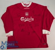 2002 Liverpool Replica Shirt: multi signed with various Liverpool signatures, to include Sammy