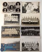 8x Early Wigan Rugby League Postcards: with examples of Wigan v Australia, Wigan 1908-09, Wigan