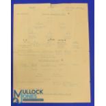 1945 Army FA Touring XI v Land Forces Greece XI single sheet match programme 1st June 1945 at
