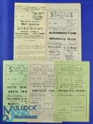 Selection of Blyth Spartans homes 1955/56 Whitley Bay Athletic (Northumberland Snr Cup), 1956/57
