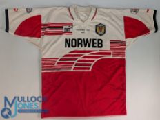 1995 Wigan Warriors Rugby Premiership Final Match Worn Shirt No.10 Neil Cowie