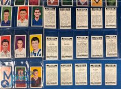 1962 Barratt & Co Famous Football Cards A10: series of 50 (full set of colour cards) with noted card
