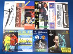 Selection of Manchester United European away match programmes to include 1996/97 Borussia