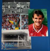 Four Arsenal Football Signed Photographs, to include: Charlie George signed 12