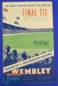 1949 FAC final Wolves v Leicester City match programme 30 April 1949; rusty staples (common