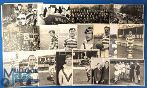1950-60 Wigan Rugby League b&w Press Photographs: to include cup winners parade 1958 images, some