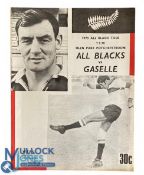 1970 NZ tour to S Africa Rugby Programme v Gazelles: Potchefstroom went to town with a well-