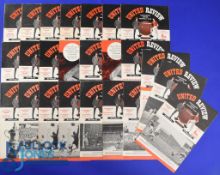 Collection of Manchester Utd home match programmes to include 1960/61 Preston NE, Manchester City,