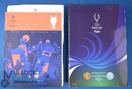 Champions League Finals match programmes 2019 Spurs v Liverpool, 2020 The finals official tournament