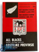 1970 NZ tour to S Africa Rugby Programme v Eastern Province: Boldly-covered 20pp example from Port