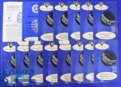 Collection of Leicester City match programmes homes 1956/57 Hibernian (friendly), International