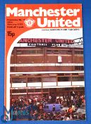 1978/79 POSTPONED PROGRAMME Manchester Utd v Queens Park Rangers Div. 1 match programme 13 January