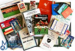 Rugby Programme & Ephemera pot-pourri (Qty): Barbarians v NZ 1973, 1950s rugby and other stars